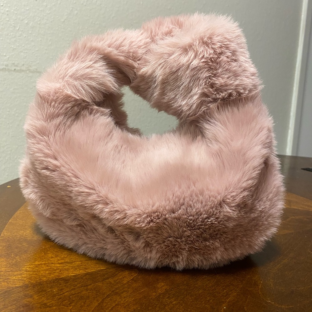Bottega joile look are like fur dust pink bag